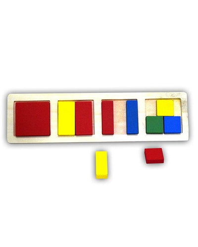Wooden Square Shapes Block Board