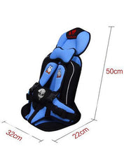 Portable Kids Cushion Car Seat - Blue