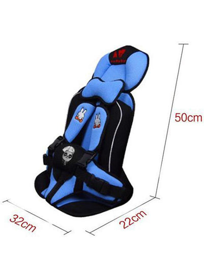 Portable Kids Cushion Car Seat - Blue