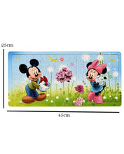 Wooden Jigsaw Puzzle Board Mickey & Minnie Mouse 120 Pcs