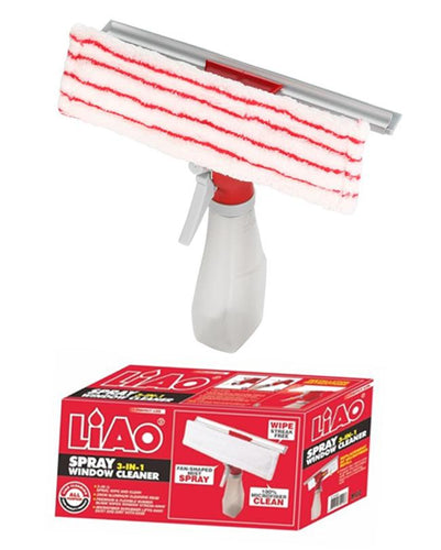 3 in 1 Spray Cleaning Brush Glass Wiper Window Cleaner Brush - Liao
