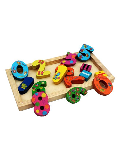 Wooden Counting Block Board For - Kids