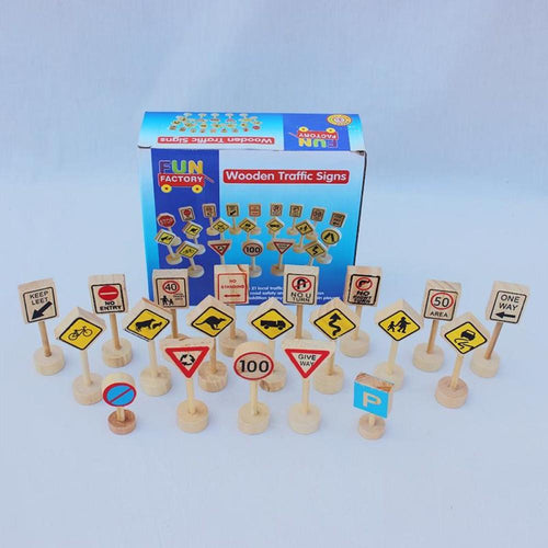 Wooden Learning Signs For Kids