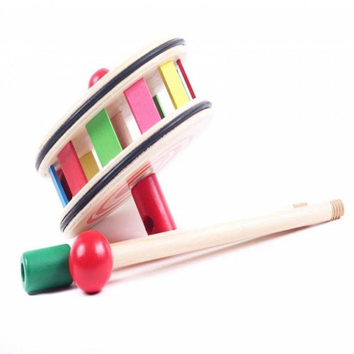 Wooden Push and Pull Toy-Rainbow Circle