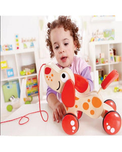 Wooden Puppy Pull Toy