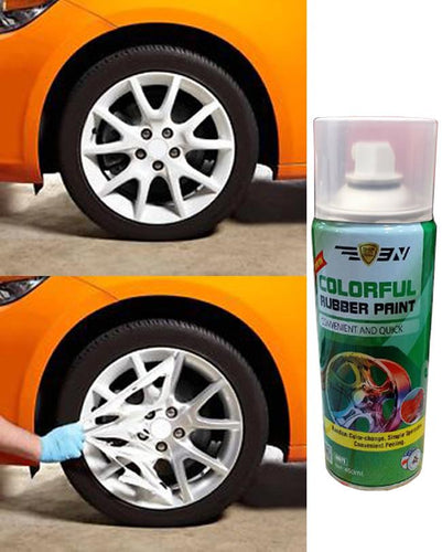 Rubber Spray Paint for All Cars - White