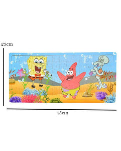 Wooden Jigsaw Puzzle Board Spongebob Characters 120 Pcs