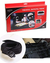 Two Layers Car Cup Holders Folding Table Multi Function Travel Dining Tray