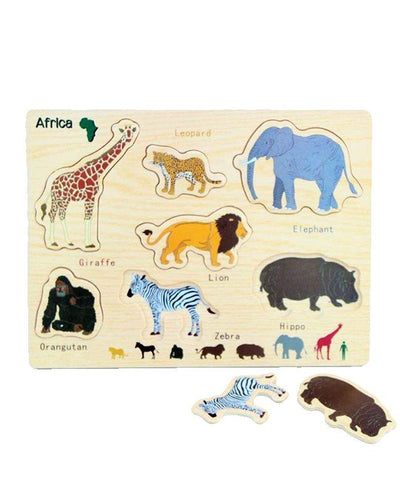 Wooden Africa Animals Board