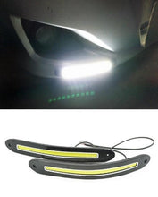 2 Pc - Flexible Bumper Car Daytime Running Light COB LED DRL For All Cars