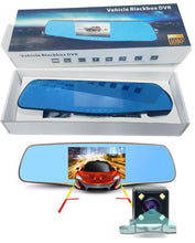 4.3" HD 1080P Dual Lens Car Rearview Mirror DVR Camera Dash Cam Recorder Monitor
