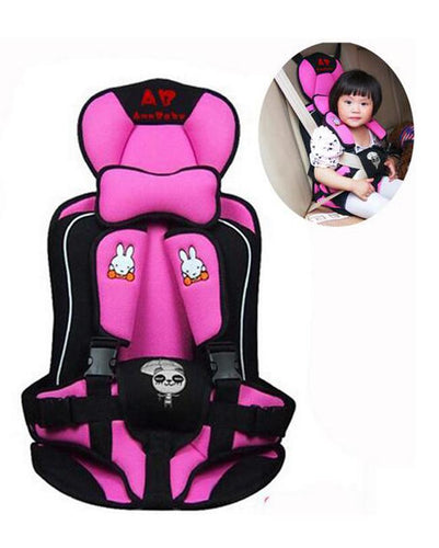 Portable Kids Cushion Car Seat - Pink