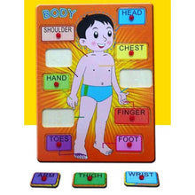 Wooden Human Body Blocks board