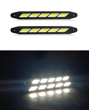 2 Pc - Flexible Bumper Car Daytime Running Light COB LED DRL For All Cars - Curve Design