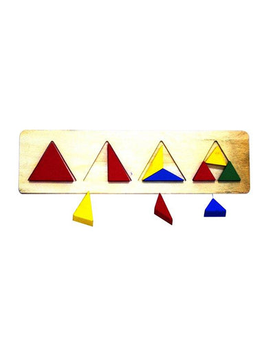 Wooden Triangle Shapes Block Board