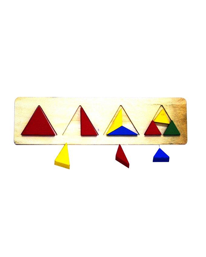 Wooden Triangle Shapes Block Board