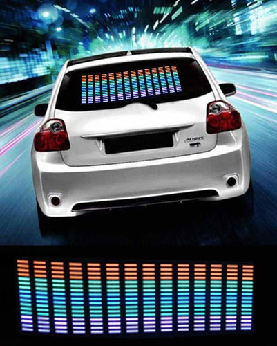 Car Sticker Music Rhythm LED Flashlight - Multicolor