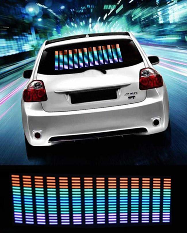 Car Sticker Music Rhythm LED Flashlight - Multicolor
