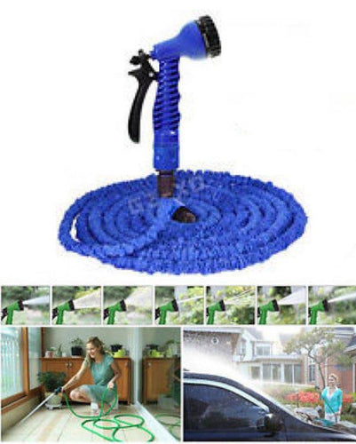 Magic Hose Water Pipe For Garden & Car Wash - 50ft - Blue