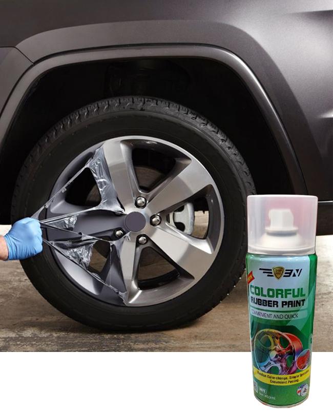 Rubber Spray Paint for All Cars - Black