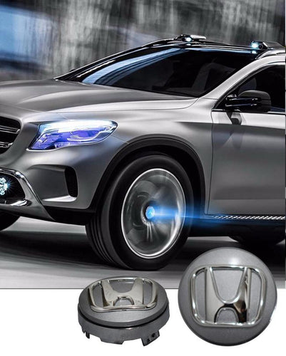 Car Led Hub Cap Lamp Ice Blue - Honda