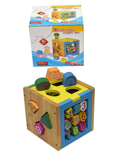 Digital Shape Wisdom Box Wooden Toy
