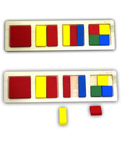 Wooden Square Shapes Block Board