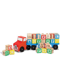 Alphabet Blocks Wooden Truck Educational Toy