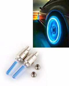 Set of 4 - 7 LED Tyre Motion Sensor Lights For Car,Bike,Cycle - Blue