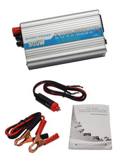 500W Power Inverter Dc 12V to AC220V & USB 5V - Silver