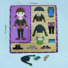 Wooden Doll Dress Board For Kids