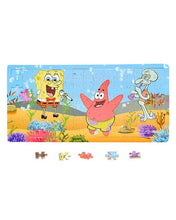Wooden Jigsaw Puzzle Board Spongebob Characters 120 Pcs