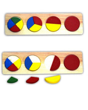 Wooden Circle Shapes Block Board