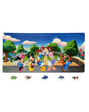 Wooden Jigsaw Puzzle Board Mickey Mouse Club 120 Pcs