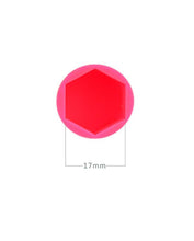 Silicon Wheel Hub Nut Covers 17MM For Cars - Red