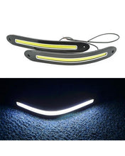 2 Pc - Flexible Bumper Car Daytime Running Light COB LED DRL For All Cars