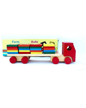 Wooden Shapes Sorter Truck For Kids