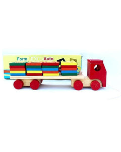 Wooden Shapes Sorter Truck For Kids