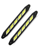 2 Pc - Flexible Bumper Car Daytime Running Light COB LED DRL For All Cars - Curve Design