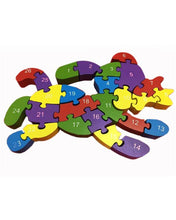 Wooden Puzzle Block ABC & 123 Dog