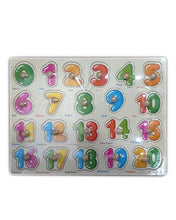 Wooden Nob 123 Block Board For Kids