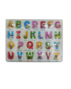 Wooden ABC Block Board Peg Board