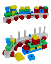 Classic Wooden Stacking Train For kids