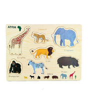 Wooden Africa Animals Board