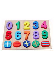 3D Number Wooden Puzzle Board Educational Learning Toy