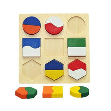 Wooden Geometric Shapes Large Block Board