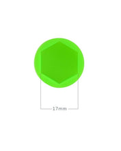 Silicon Wheel Hub Nut Covers 17MM For Cars  - Green