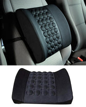 Car Back Seat Massager With Vibrater - Black