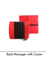 Car Back Seat Massager With Vibrater - Red & Black