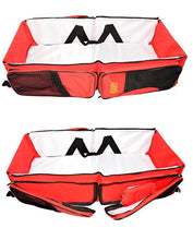 Multi Function Portable Folding Baby Bed Tote Bag - Red